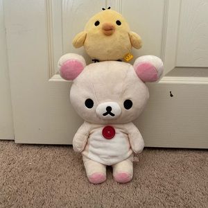 Rilakkuma Korilakkuma & Kiiroitori plush bundle
